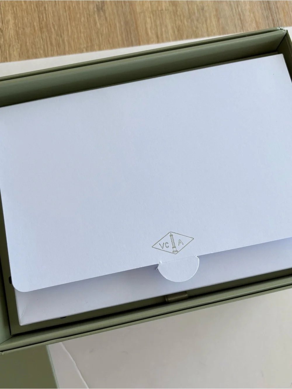 Van Cleef & Arpels Large Slide Out Gift Box and Folio
